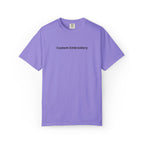 EMBROIDERED Custom Text Comfort Colors Unisex (Light Colors/Shades) T-Shirt