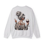 Just Breathe FRONT & BACK Graphic - Cozy Pullover Sweatshirt
