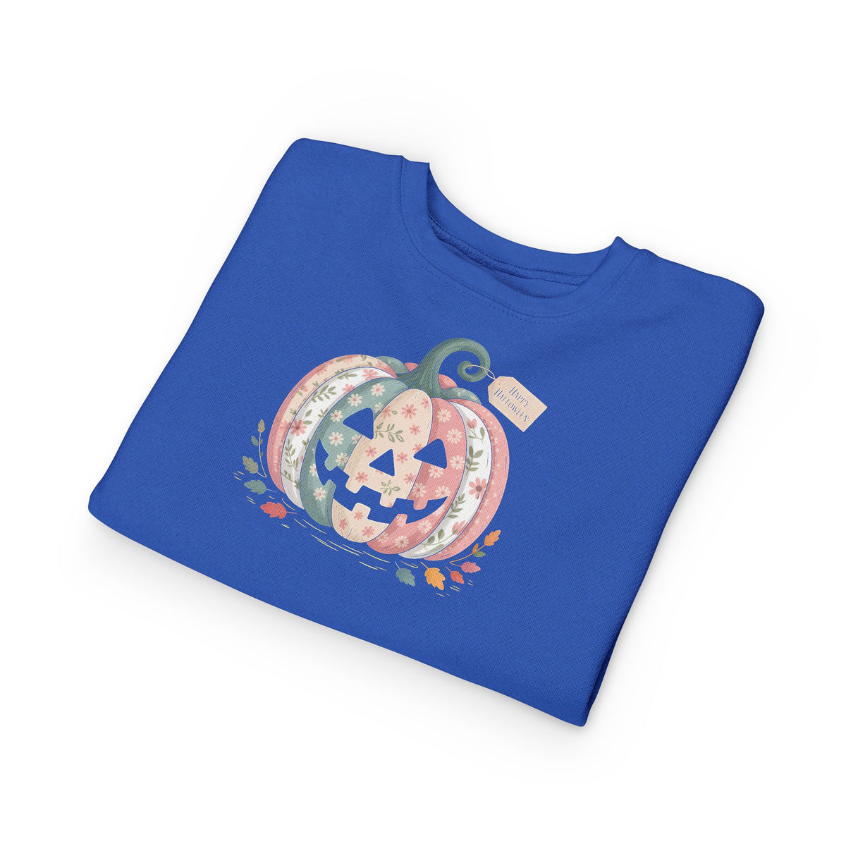 Toddler Sweatshirt - Patchwork Jack-O'-Lantern Pumpkin Pullover