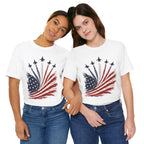 American Flag Jet Flyover T-Shirt — Patriotic 4th of July Tee