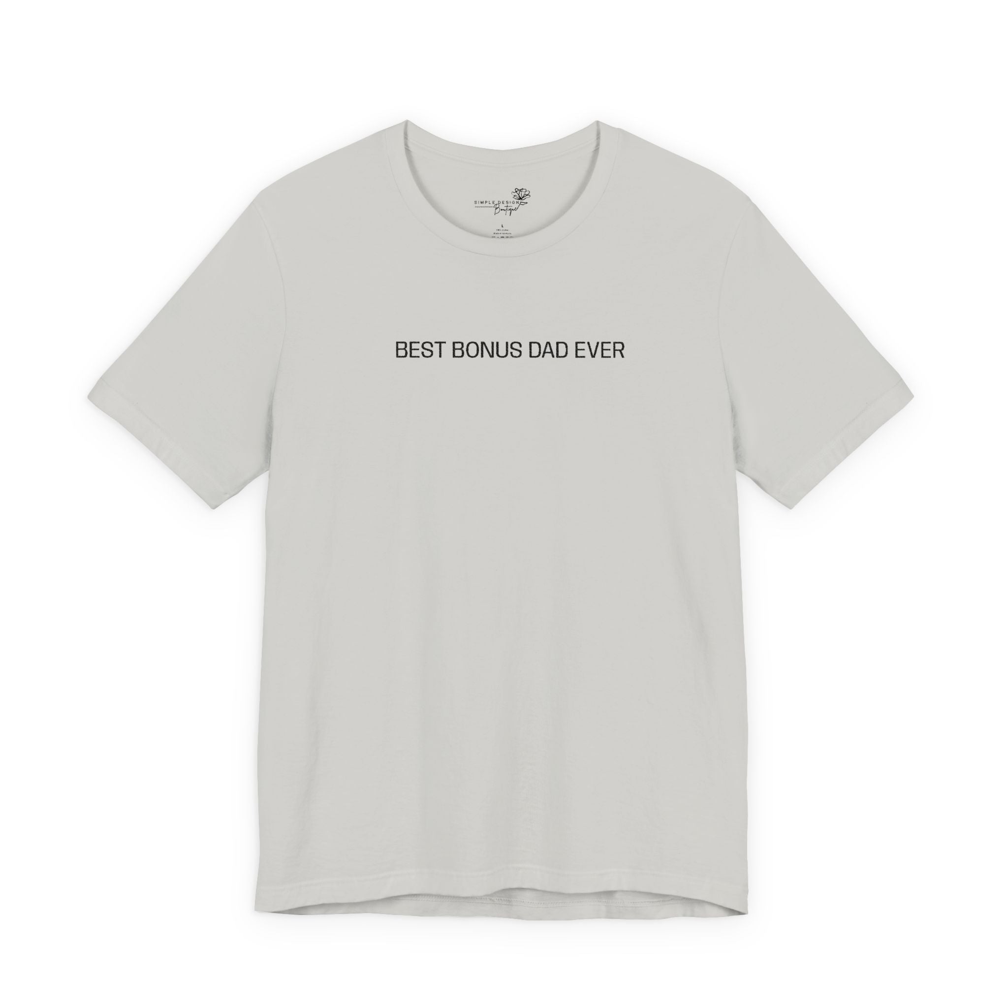 Best Bonus Dad Ever — Embroidered T-Shirt