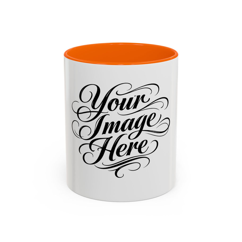 Personalized Accent Coffee Mug — Custom Image & Optional Text | 11oz & 15oz