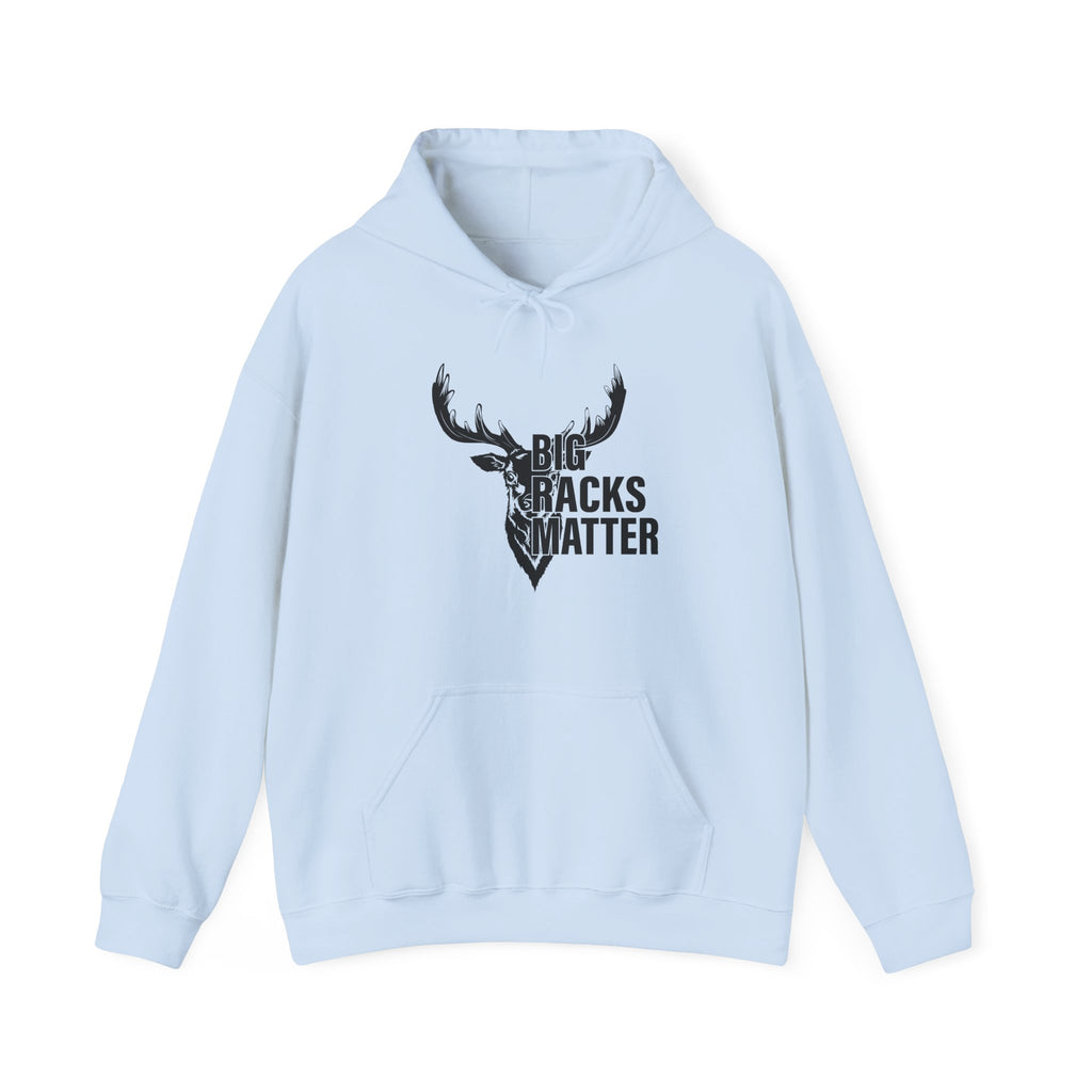 Big Racks Matter Deer Antler Hunting Graphic - Cozy Hoodie