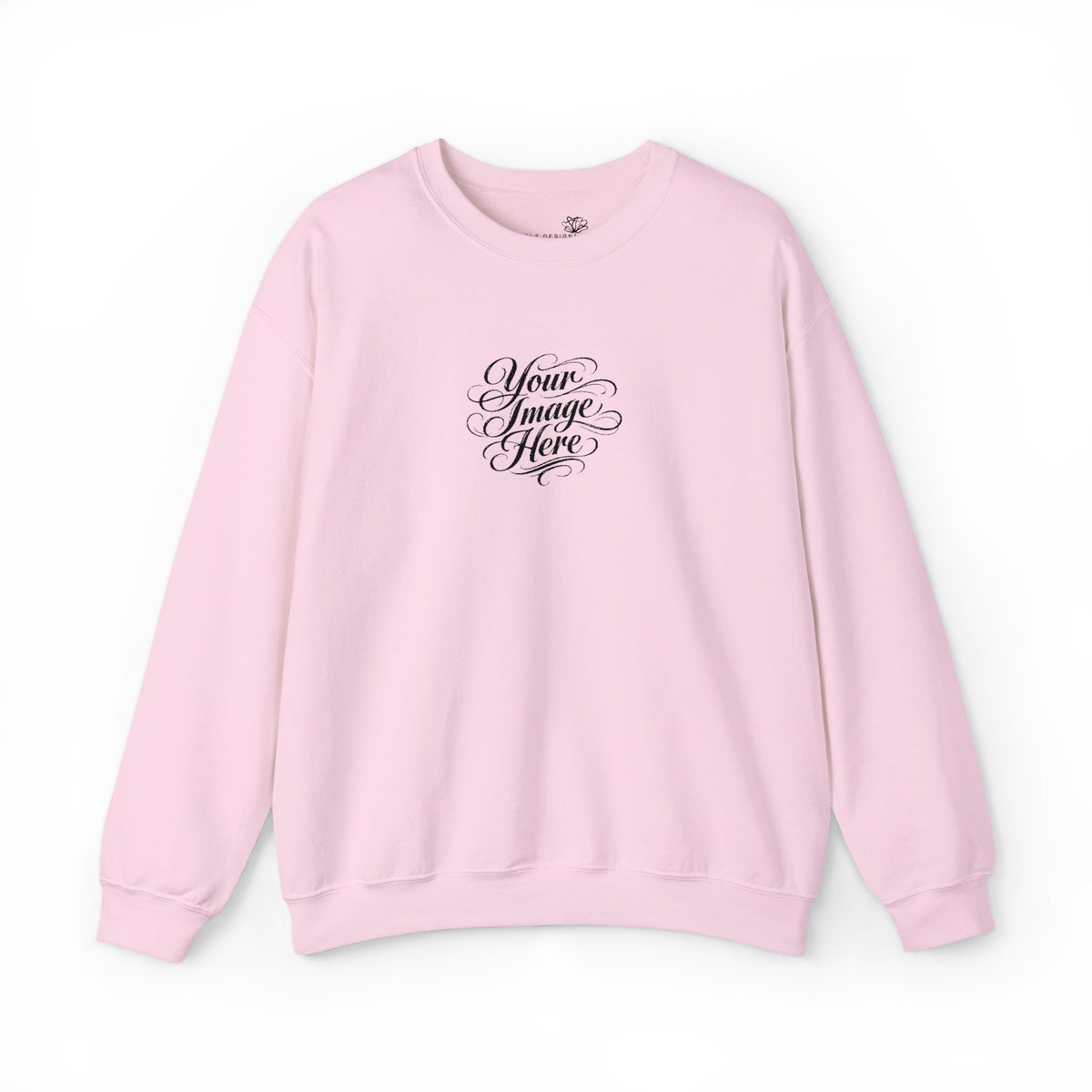 EMBROIDERED Custom Image (Light Colors/Shades) Pullover Sweatshirts