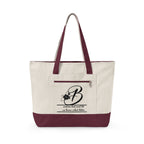 Personalized Zipper Canvas Tote