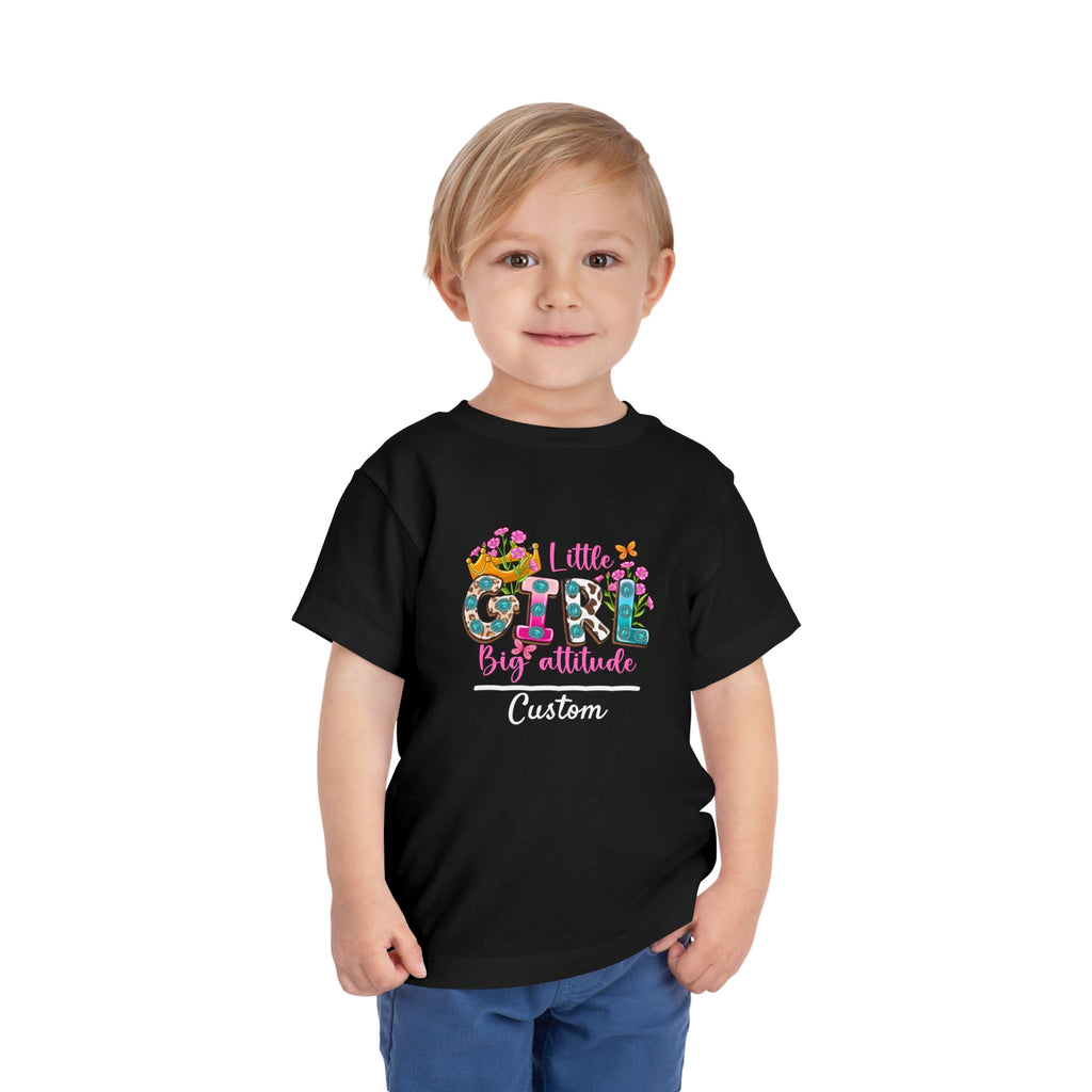 Little Girl, Big Attitude — Customizable Toddler Tee