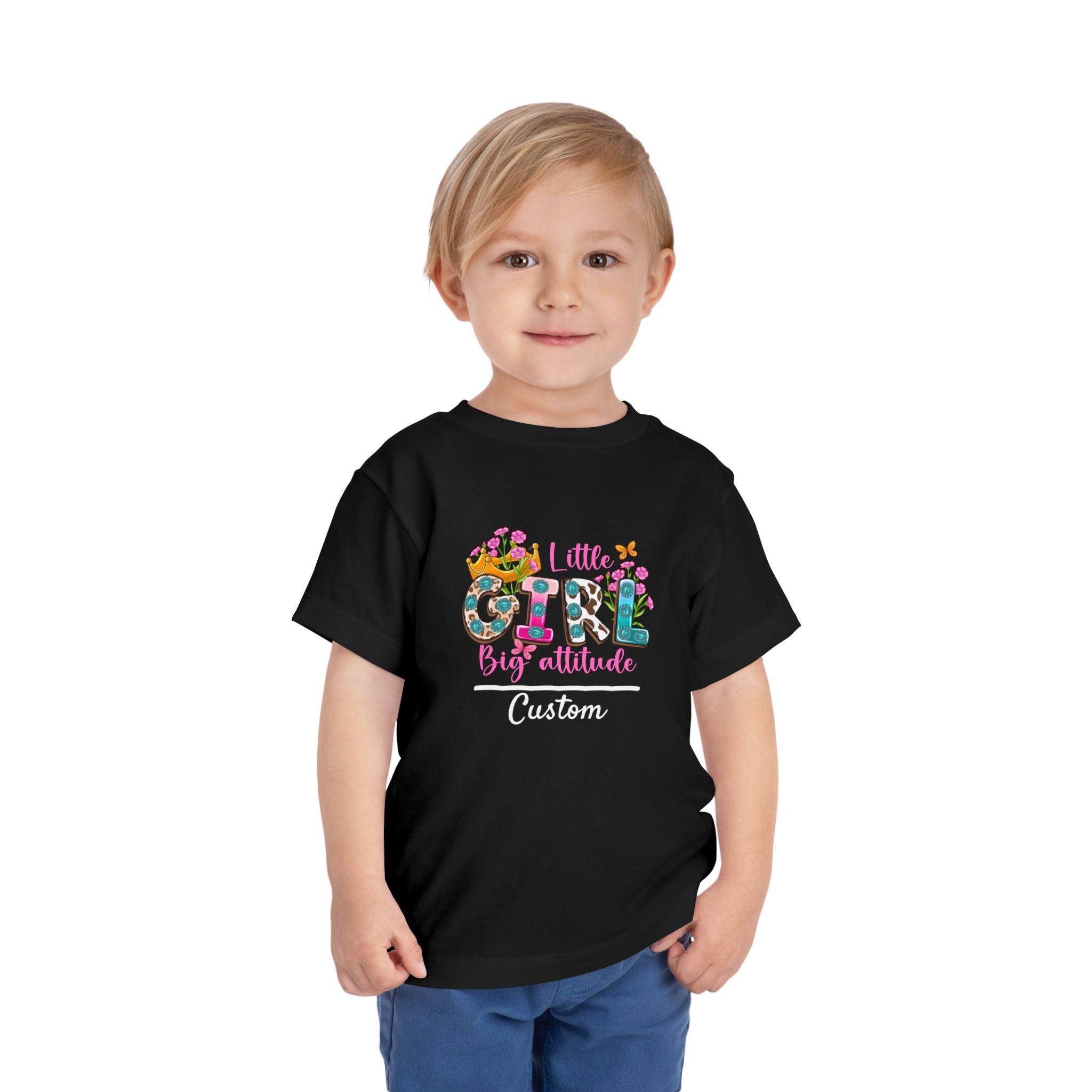 Little Girl, Big Attitude — Customizable Toddler Tee