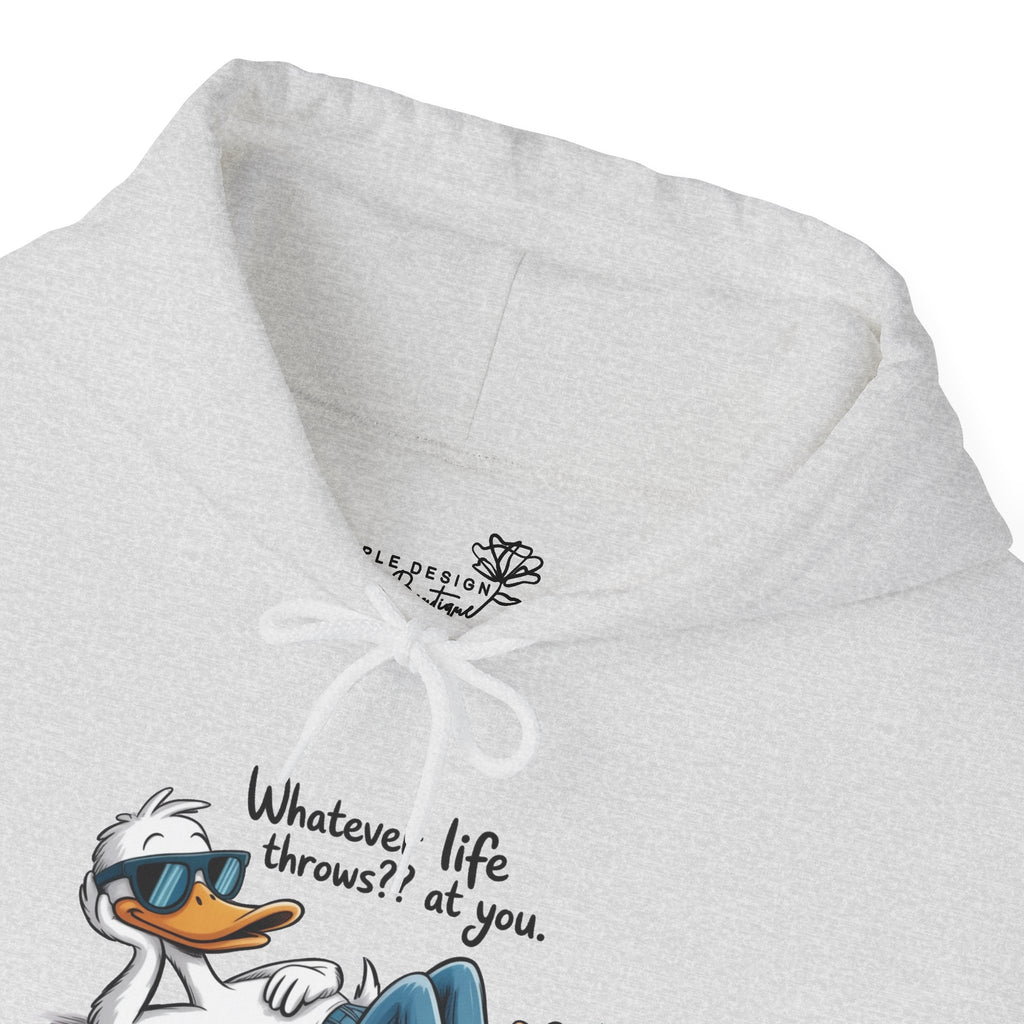 Funny 'Whatever Life Throws At You' Graphic - Cozy Hoodie
