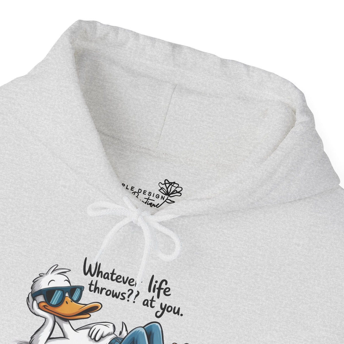Funny 'Whatever Life Throws At You' Graphic - Cozy Hoodie