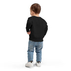 Kids Halloween Custom Initial Sweatshirt — Patchwork Pumpkin Witch Hat Design