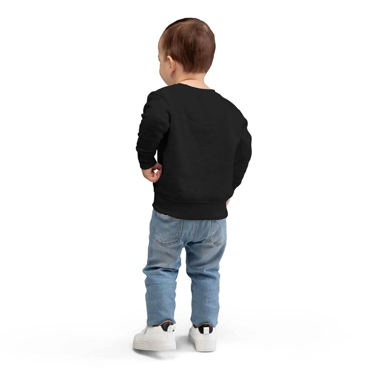 Kids Halloween Custom Initial Sweatshirt — Patchwork Pumpkin Witch Hat Design