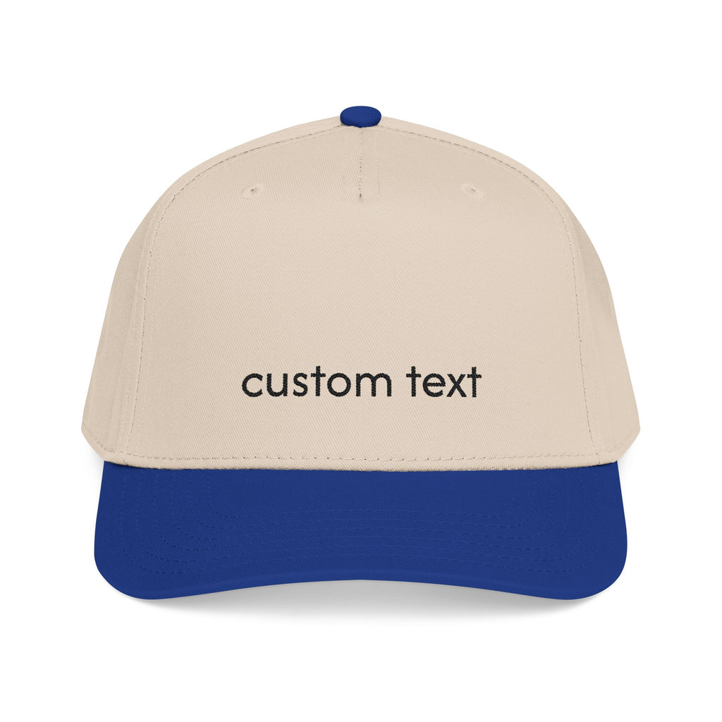Custom Embroidered Mid-Profile Baseball Cap — Personalized Hat
