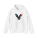 Patriotic American Flag Bald Eagle Graphic - Cozy Hoodie