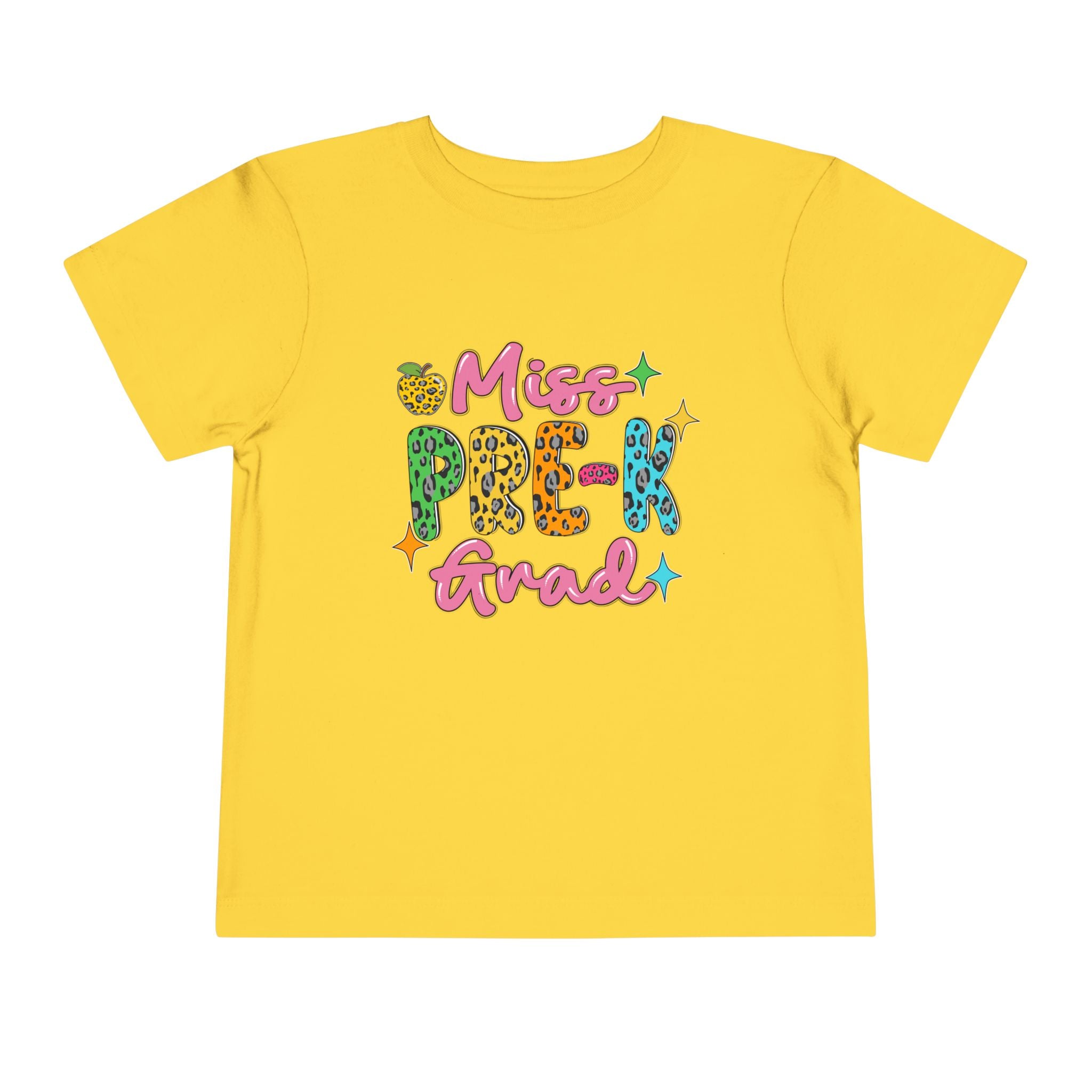 Miss Pre-K Grad — Personalized Name FRONT, Nailed It BACK Toddler T-Shirt