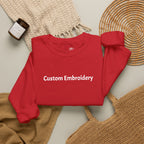 EMBROIDERED Custom Text (Dark Colors/Shades) Pullover Sweatshirts