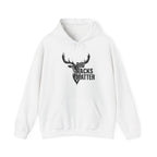 Big Racks Matter Deer Antler Hunting Graphic - Cozy Hoodie
