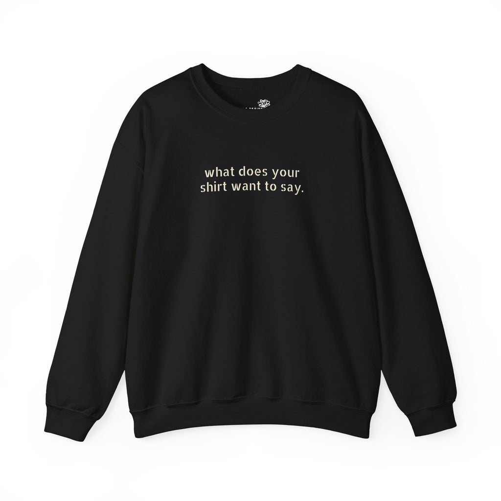 Custom Text Crewneck Sweatshirt — Say It Your Way