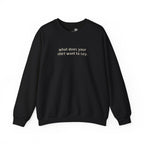 Custom Text Crewneck Sweatshirt — Say It Your Way