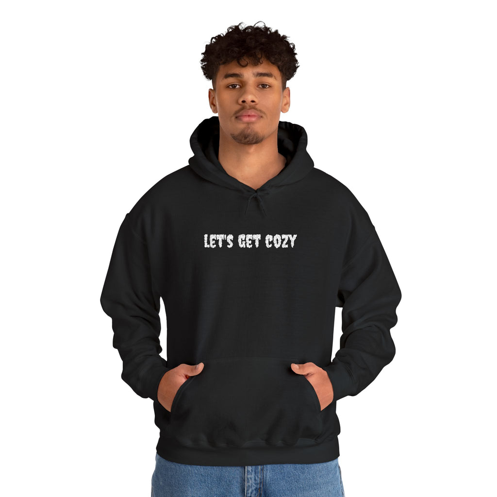EMBROIDERED Let's Get Cozy Creepster Text - Cozy Hoodie