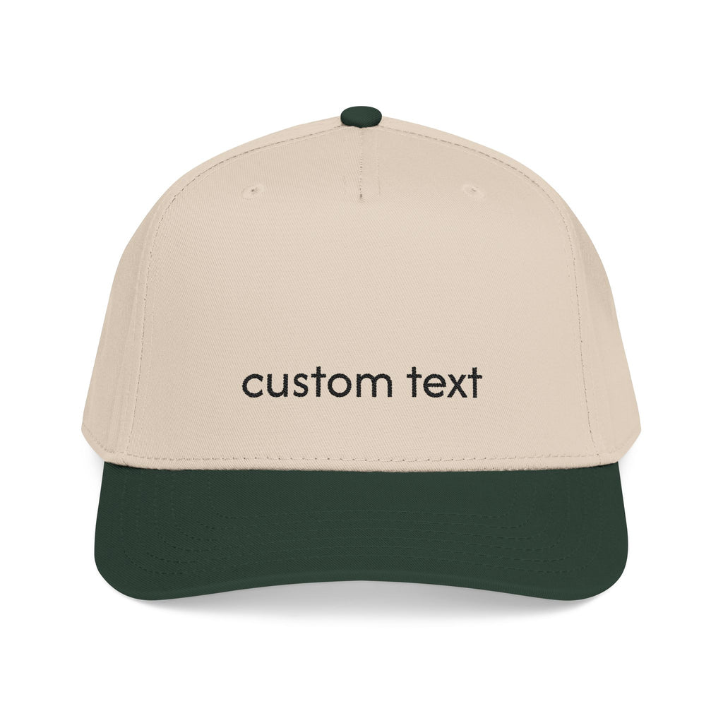 Custom Embroidered Mid-Profile Baseball Cap — Personalized Hat