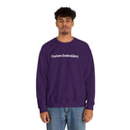 EMBROIDERED Custom Text (Dark Colors/Shades) Pullover Sweatshirts