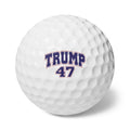 Custom Photo Golf Balls — Upload Your Image or Keep Trump 47 | 6-Pack