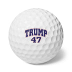 Custom Photo Golf Balls — Upload Your Image or Keep Trump 47 | 6-Pack