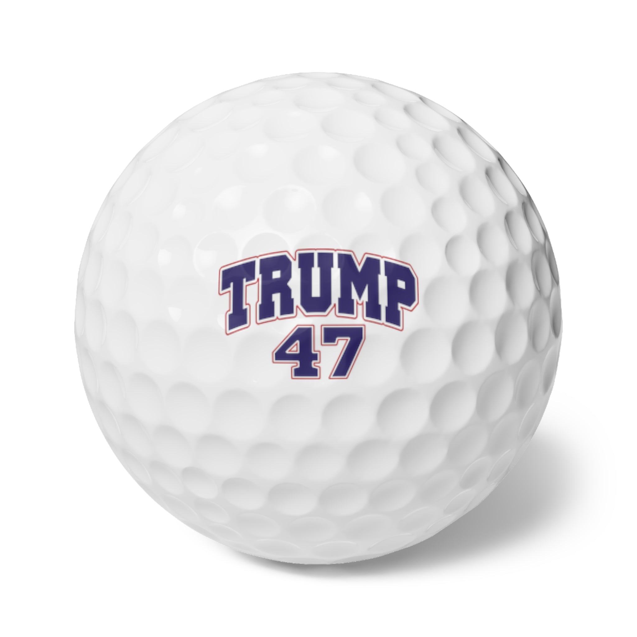Custom Photo Golf Balls — Upload Your Image or Keep Trump 47 | 6-Pack
