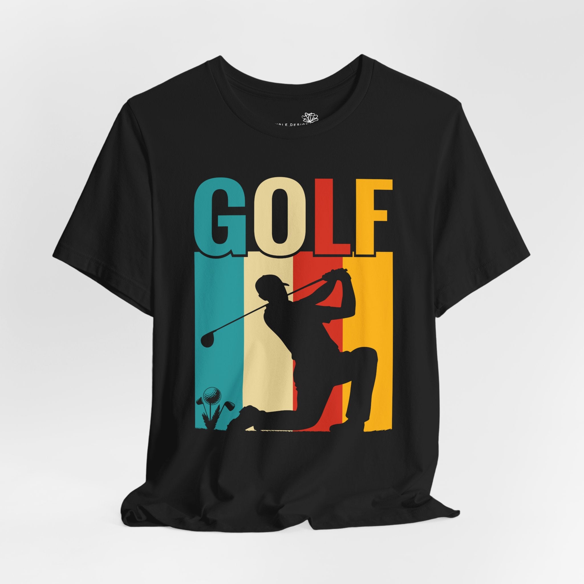 Golf Retro Silhouette Tee — Men's Vintage Graphic Tee