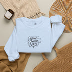 EMBROIDERED Custom Image (Light Colors/Shades) Pullover Sweatshirts
