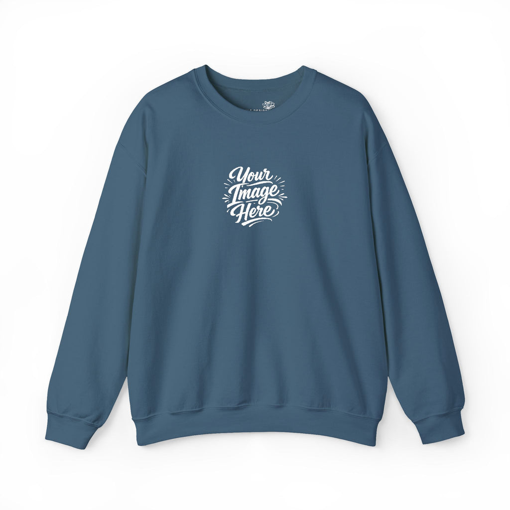 EMBROIDERED Custom Image (Dark Colors/Shades) Pullover Sweatshirts