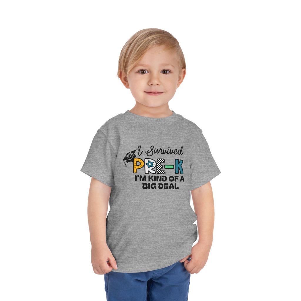 I Survived Pre-K — I'm Kind of a Big Deal Boys Toddler T-Shirt