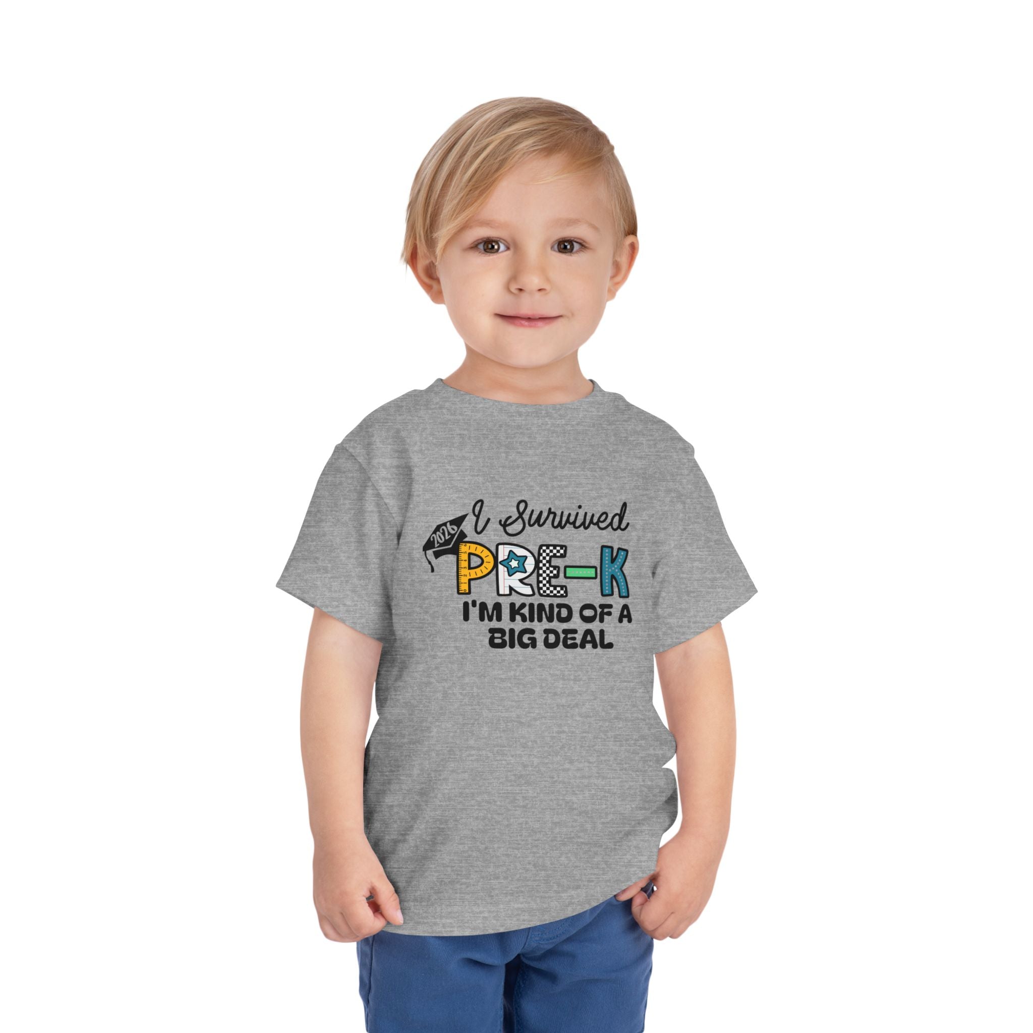 I Survived Pre-K — I'm Kind of a Big Deal Boys Toddler T-Shirt