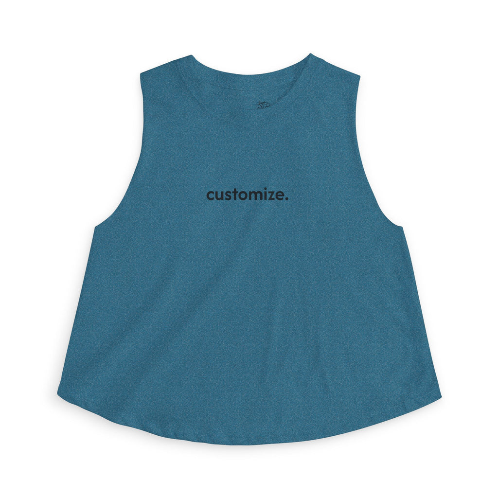 Women's Crop Tank — Custom Text