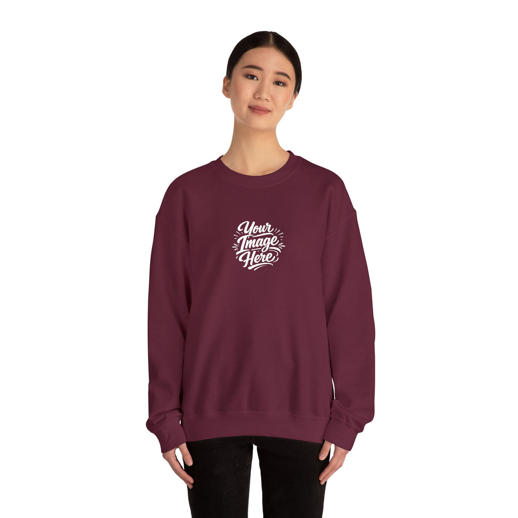 EMBROIDERED Custom Image (Dark Colors/Shades) Pullover Sweatshirts