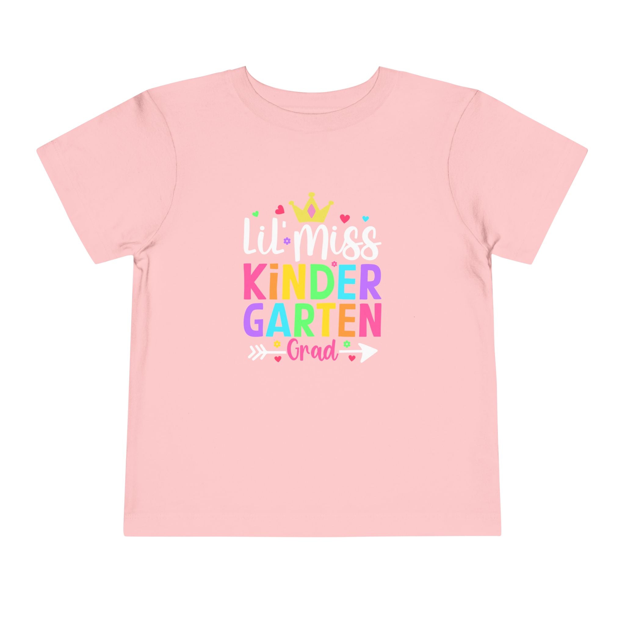 Little Miss Kindergarten Grad. FRONT & BACK — Toddler Graduation Tee