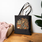 Hello Fall Scarecrow Tote Bag | Pumpkin Harvest Canvas Bag