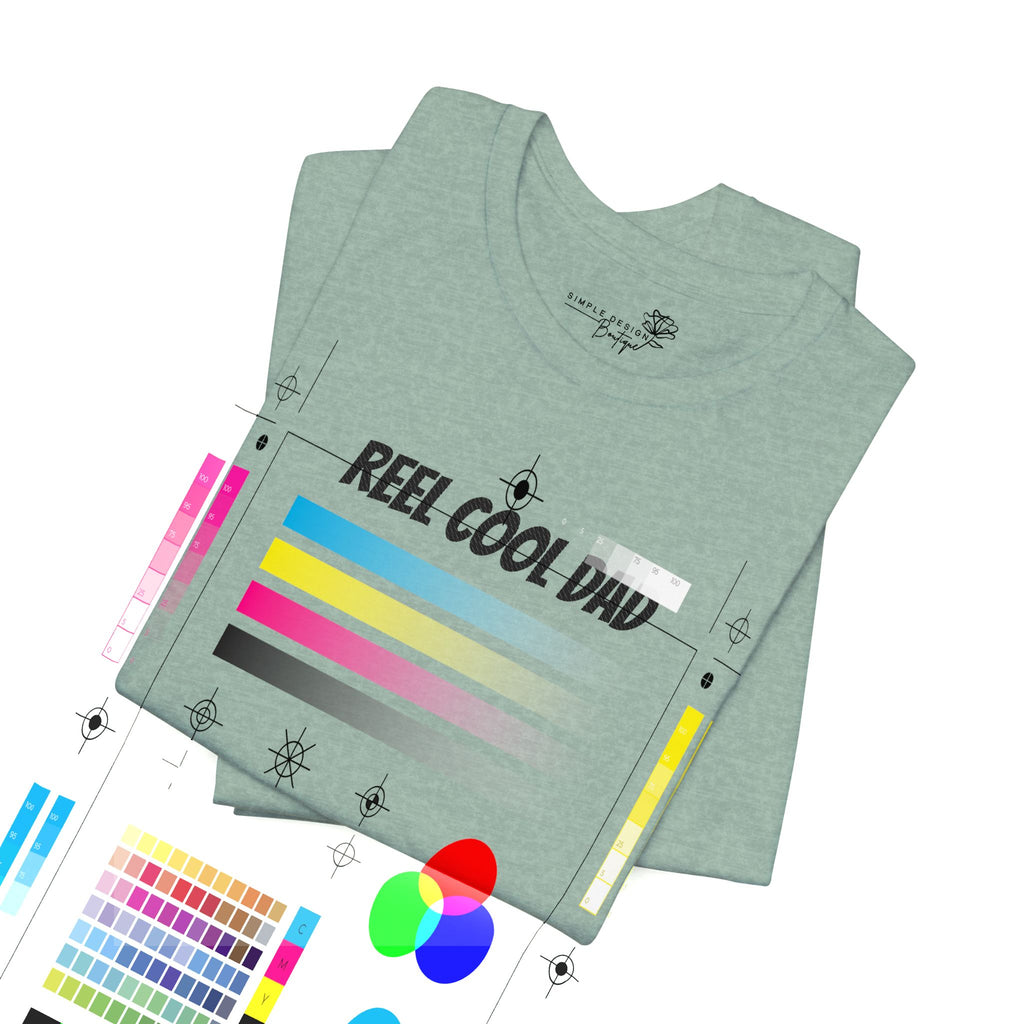 Reel Cool Dad — Embroidered T-Shirt