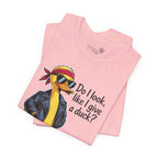 Do I Look Like I Give a Duck — Funny Cartoon Duck Women's T-Shirt
