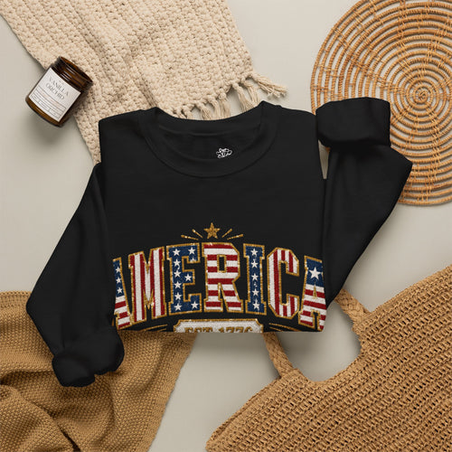 America 250th Anniversary Crewneck Sweatshirt — Patriotic Women’s Gift | S–3XL
