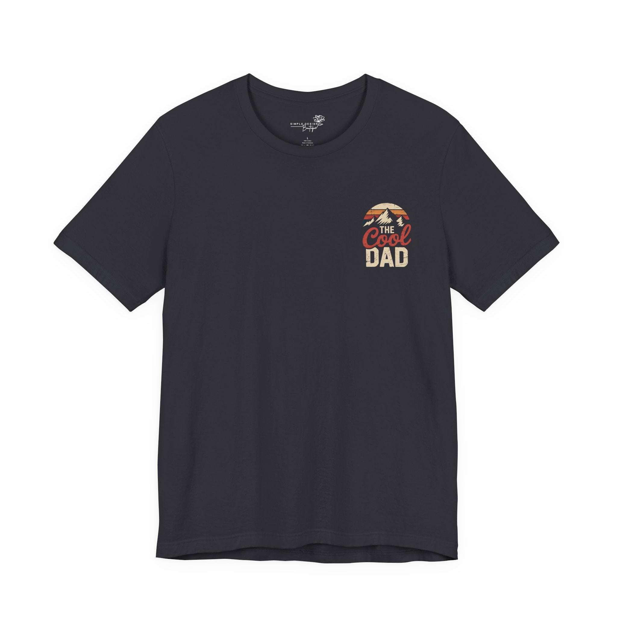 The Cool Dad — Left Chest Print T-Shirt