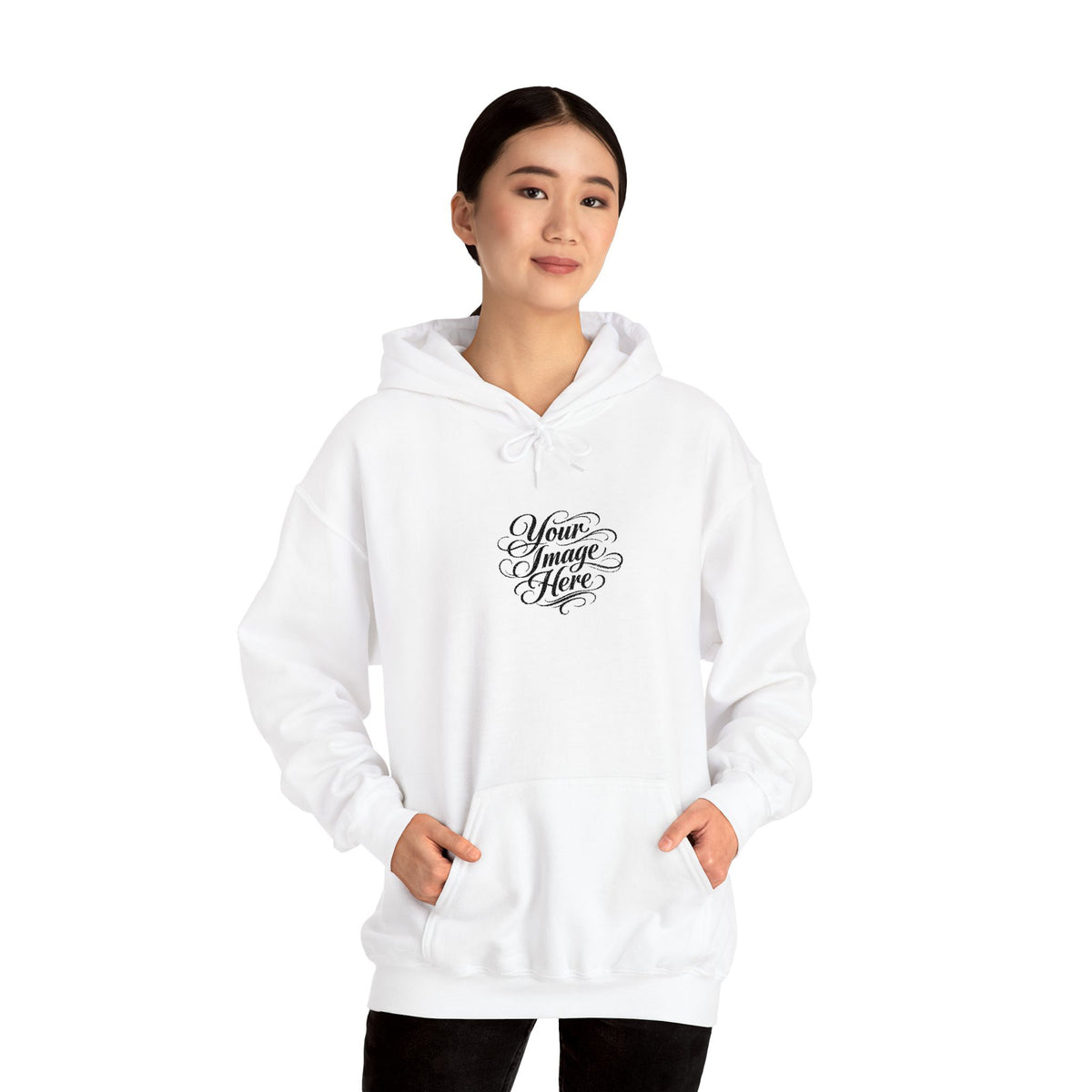 EMBROIDERED Custom Image (Light Colors/Shades) Hoodies
