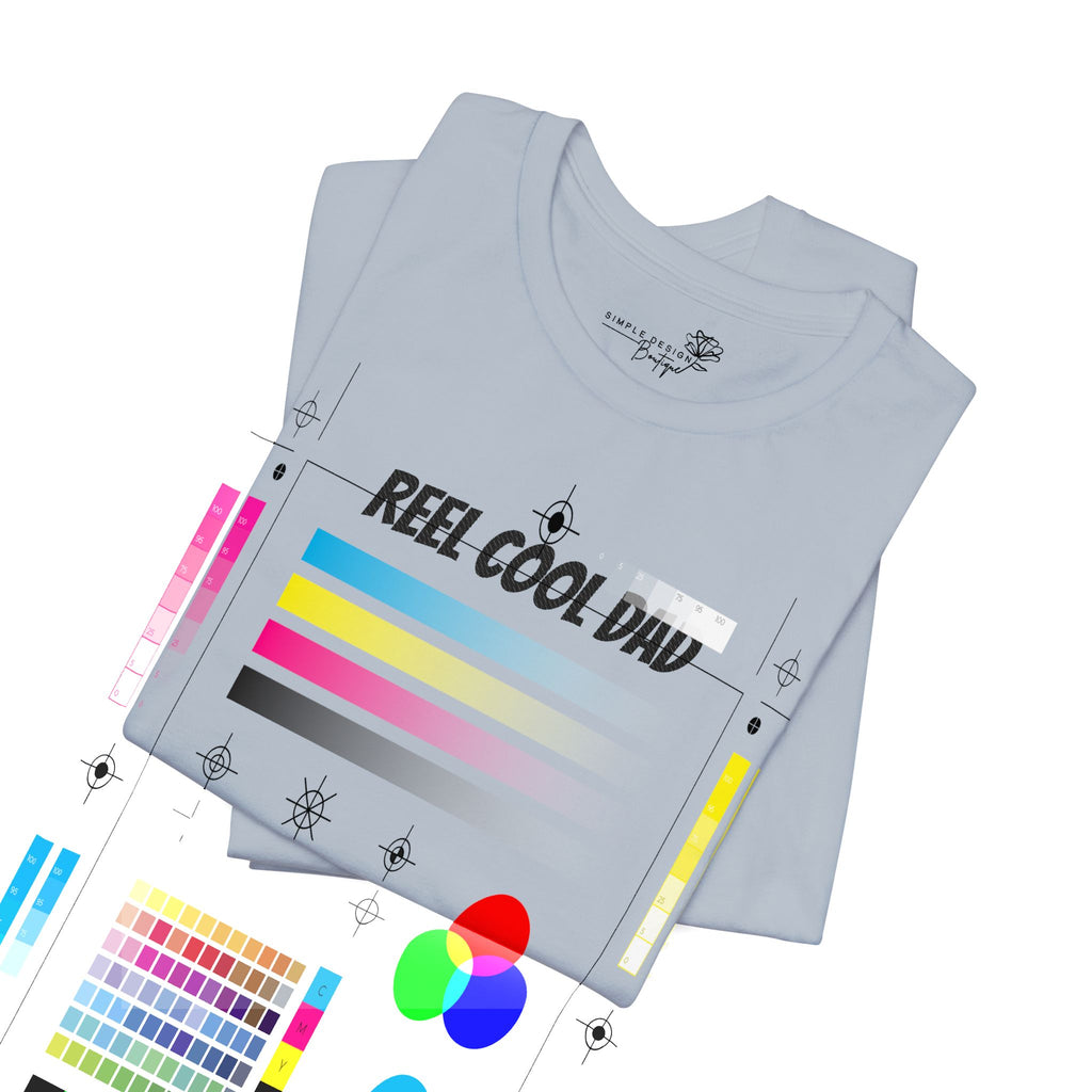 Reel Cool Dad — Embroidered T-Shirt