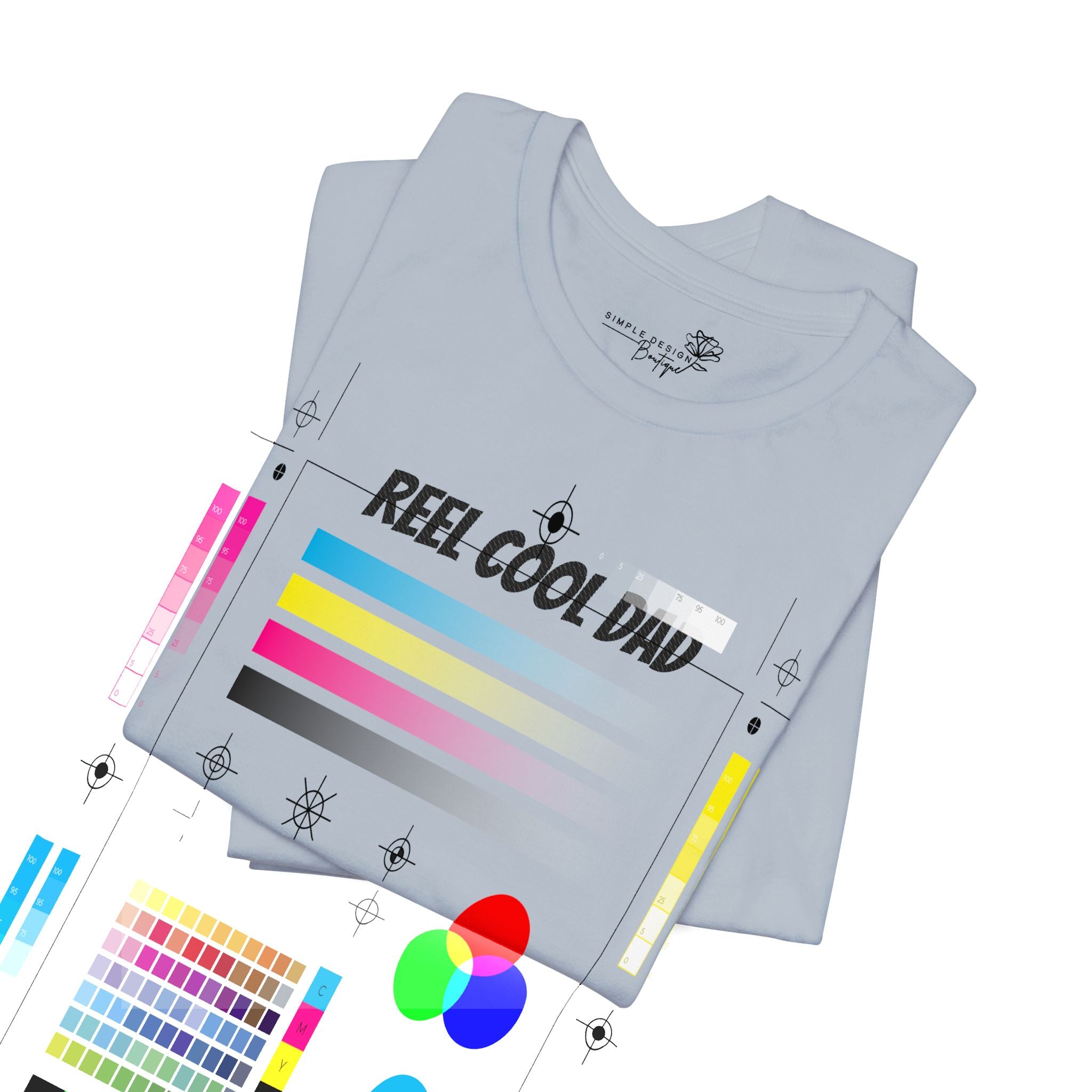 Reel Cool Dad — Embroidered T-Shirt