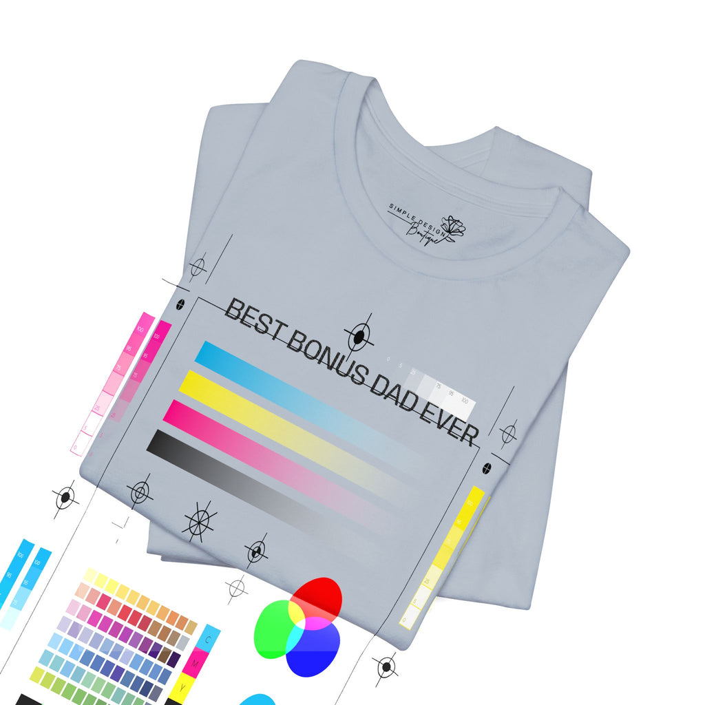 Best Bonus Dad Ever — Embroidered T-Shirt