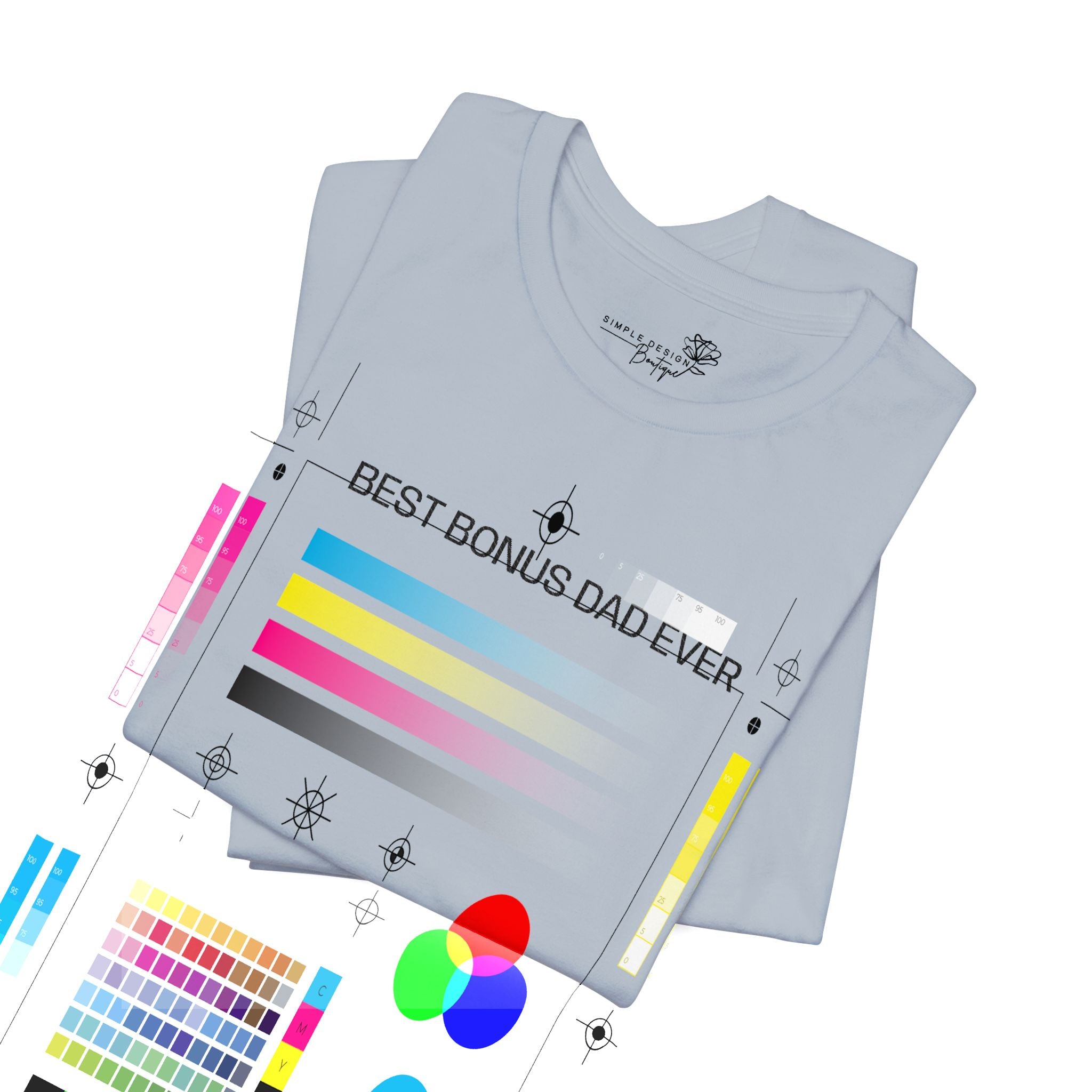 Best Bonus Dad Ever — Embroidered T-Shirt