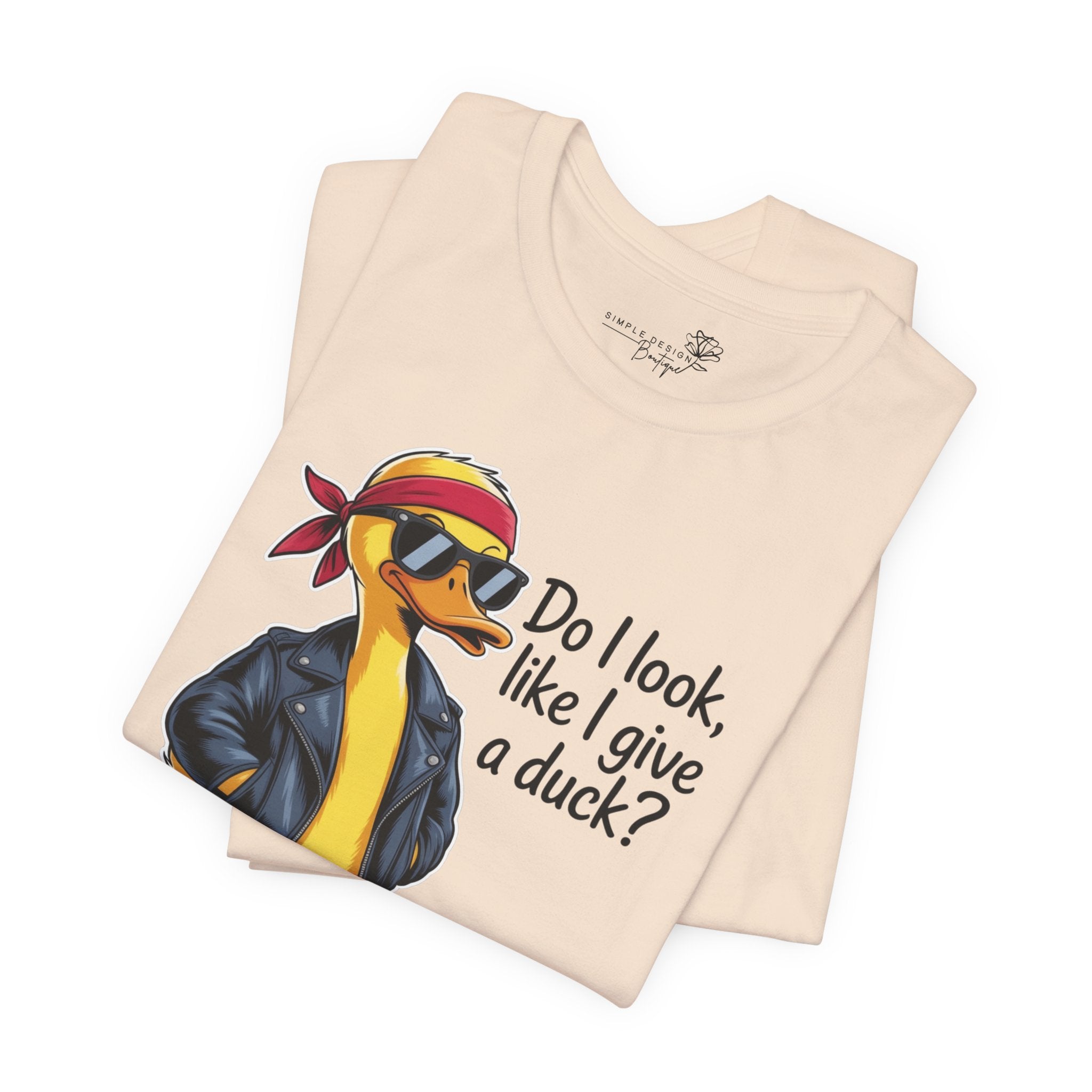 Do I Look Like I Give a Duck — Funny Cartoon Duck Women's T-Shirt