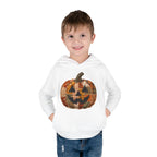 Toddler Halloween Pumpkin Hoodie — Patchwork Jack-O'-Lantern Pullover
