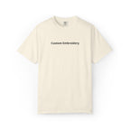 EMBROIDERED Custom Text Comfort Colors Unisex (Light Colors/Shades) T-Shirt