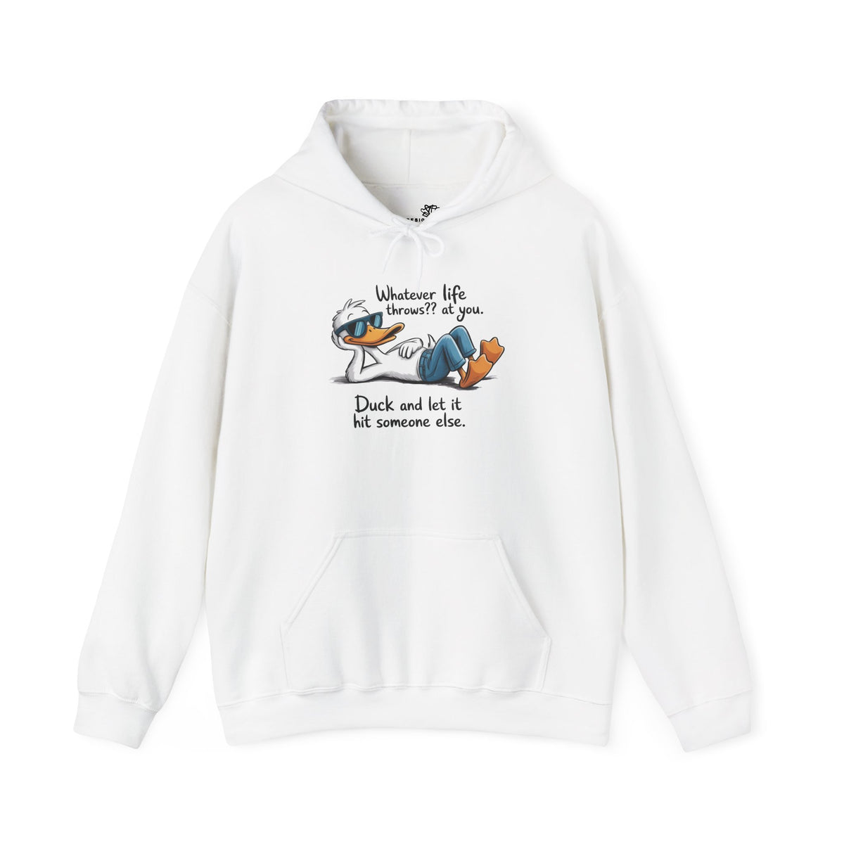 Funny 'Whatever Life Throws At You' Graphic - Cozy Hoodie